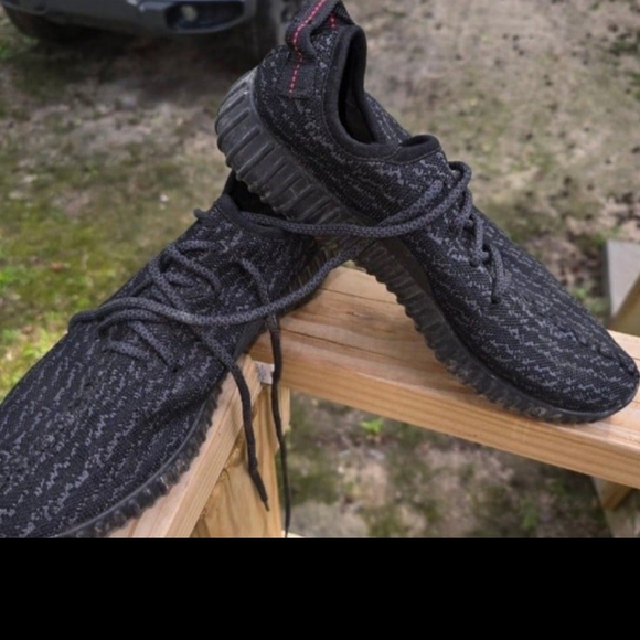 Men's tennis shoes size 8 black shoes - Picture 4 of 9